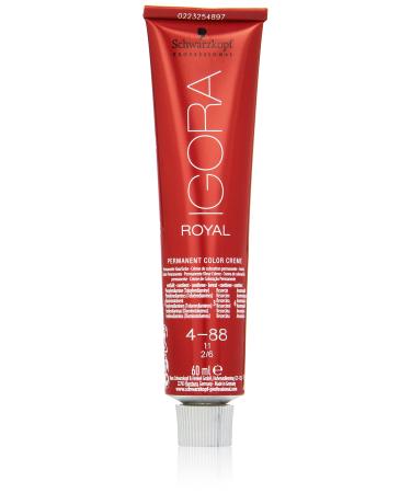 Schwarzkopf Igora Royal Premium hair color 4-88 medium brown red extra 1 Pack (1 x 60 g) 4-88 medium brown red extra 60 ml (1 Pack)