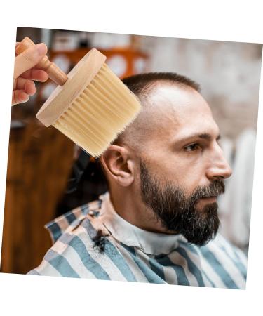 MAGICLULU Hairdressing Bristle Brush Neck Brush Tool Barber with Wood Handle Shaving Brush Barber Accessories Salon Shave Brush Barber Brush Neck Duster Manual Sharpened Yellow Hair - Buy Online on GoSupps.com