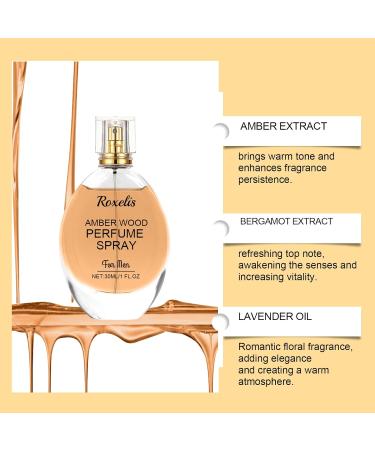 Amber Wood Perfume Spray Fresh fragrance exudes charm Amber natural and elegant long-lasting fragrance portable perfume - Buy Online on GoSupps.com