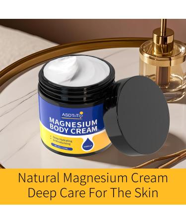 ASDToTio Magnesium Cream for Sleep Support & Muscle Comfort Deep Relaxation Nighttime Lotion with Coconut Oil & Vanilla for Skin Hydration Calming Body Cream for Men & Women - Buy Online on GoSupps.com
