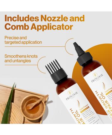 Hair Oil for Dry Damaged Hair - Organic Rosemary Oil for Hair Growth with Castor Oil Jojoba Oil Argan Oil - Scalp Treatment with Biotin Almond Oil & Coconut Oil Hair Serum for Frizzy Hair - Buy Online on GoSupps.com