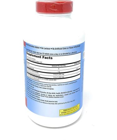 Kirkland Signature Extra Strength Glucosamine HCI 1500mg + MSM 1500mg 375-Count Tablets - Pack of 1 - Buy Online on GoSupps.com