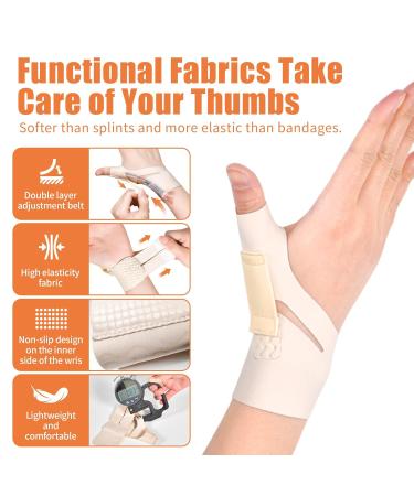 Buy Thumb Brace Compression Sleeve | Adjustable Support for Carpal Tunnel Arthritis & Joint Pain Relief - Buy Online on GoSupps.com