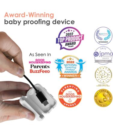 Watch Your Mouth by Geddy's Mom (3 Pack) - USA-Made Universal USB Charger Child Safety Cover | Baby Proofing Toddler Shock Prevention | White - Buy Online on GoSupps.com