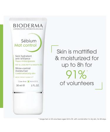Bioderma Sebium Shine-Control Moisturiser 1 fl oz - Oily Skin Hydration - Buy Online on GoSupps.com