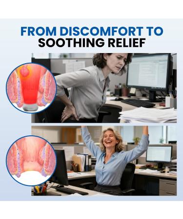 Red Light Therapy for Hemorrhoid Pain Relief Portable Red Light Hemorrhoid Therapy Device for Itching & Swelling Relief Rechargeable at-Home Care - Buy Online on GoSupps.com