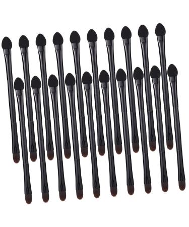 MAGICLULU Powder Applicator 60 Pcs Double Eye Shadow Makeup Eyeshadow Eye Sponge Makeup Brush for Women Mix Miss Set