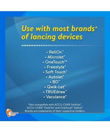 ReliOn Ultra Thin Lancets 30 Gauge with Venancio sFridge Sticker, 200 Count - Buy Online on GoSupps.com