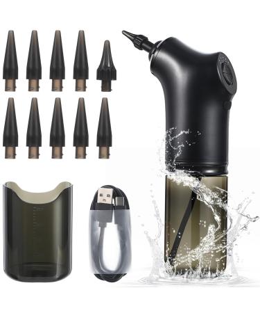 COOLHIYA 1set Electric Ear Wax Cleaner Kit Water Portable Earwax Removal Tool Rechargeable Design Replaceable for Safe Ear Cleaning