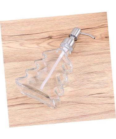 minkissy Emulsion Liquid Container Refillable Liquid Bottle Tree Shape Liquid Container Toiletries Container Lotion Pump Clear Shampoo Conditioner Lotion Bottle Soap Storage Bottle Glass - Buy Online on GoSupps.com