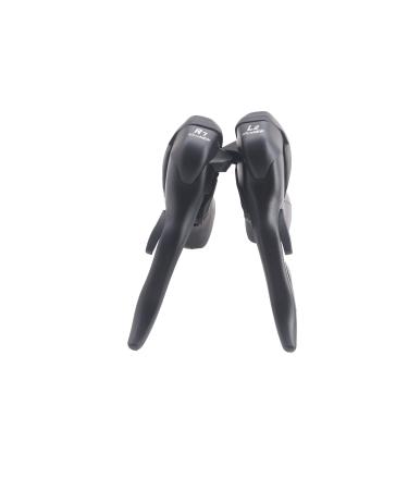 Micronew SB-R472 Double 2X7 Speed Road Bike Shifter Brake Levers for Shimano 2 x 7 Speed Drop Bar Shifters Black Pair