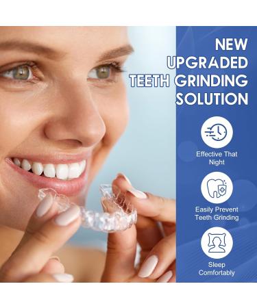 Anti Grinding Mouth Guard - Silicone Teeth Grinding Night Guard for Adults | Effective Sleep Protection | 1.8in*2.2in + 2in*2.6in - Buy Online on GoSupps.com