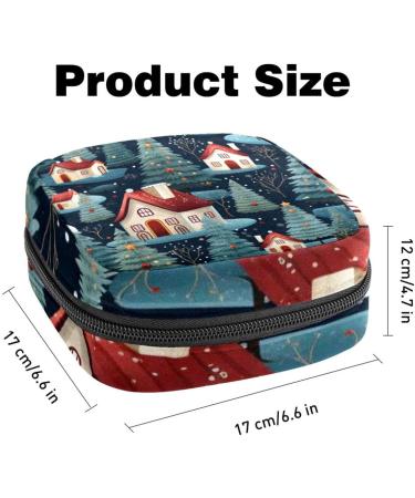 Muoooum Merry Christmas Sanitary Napkin Storage Bag | Menstrual Pad & Cup Pocket for Teens & Women Color 5 - Convenient & Portable - Buy Online on GoSupps.com
