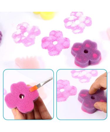 Gejoy 64-Piece Sponge Painting Kit for Kids - Alphabet, Numbers, Animals - Art & Craft Drawing Tools for Toddlers, Educational Bath Toy - Buy Online on GoSupps.com
