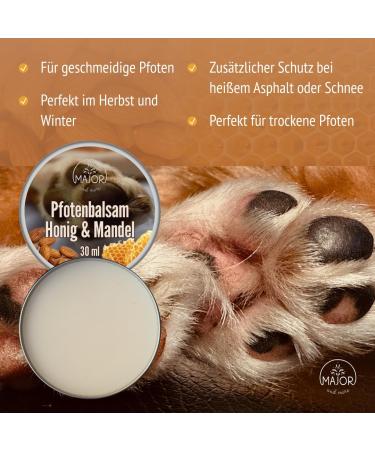 Paw Balm 30ml - Almond Honey Dog Paw Cream for Ultimate Paw Care & Protection | International Shipping Available - Buy Online on GoSupps.com