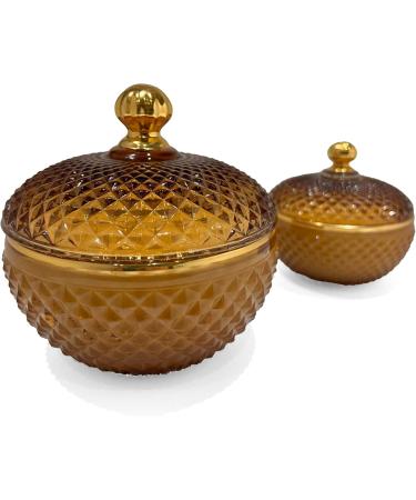 BRIGANTI Cinnamon Chai Latte Amber Glass Jar Candle - Highly Scented 3 Wick Candle for Home Aromatherapy | 12oz Decorative Fall Fragrance - Buy Online on GoSupps.com