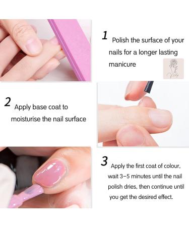 Pink Nail Polish Highly Pigmented Nail Varnish Long Lasting & Chip Resistant Nail Polish Natural Pink Nail Gel for Girls Quick Dry Nail Polish for Art Manicure DIY at Home - Buy Online on GoSupps.com