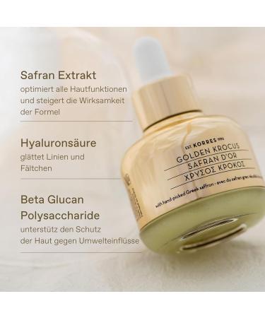 KORRES Golden Krocus Anti-Aging Serum for Women - 1 Fl Oz Hydrating Face Serum | Shop Internationally - Buy Online on GoSupps.com