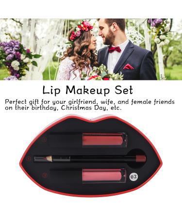 Buy Lip Glaze Set - Long Lasting Matte Lip Liner Makeup for Work | International Shipping - Buy Online on GoSupps.com