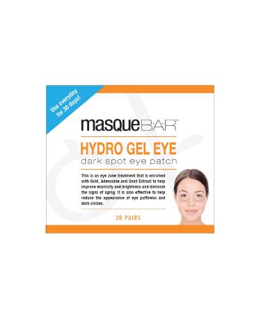 masque BAR Gold Hydrogel Eye Mask Patches (30 Pairs)   Korean Under Eye Skin Care & Dark Spot Circle Treatment  Improves Elasticity & Brightness  Diminishes Signs of Aging  Reduces Eye Puffiness