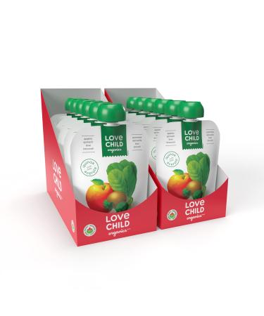 Love Child Organics Superblends Apples Spinach Kiwi + Broccoli Puree 128 ml (Pack of 12) by Nature's Path