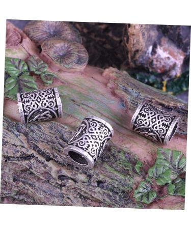 Viking Beard Beads 6pcs for Men - Pirate Ornament Vintage Jewelry Making Tube Beads - Buy Online on GoSupps.com