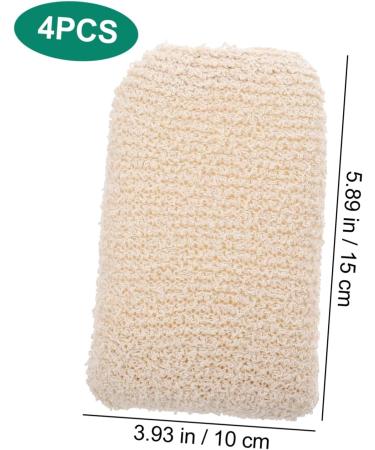 Minkissy 12 Pcs Children's Bath Sponge Set | Mesh Bath Puff & Loofah Scrubber - Beige | Perfect for Gentle Cleaning & Fun Bath Time - Buy Online on GoSupps.com