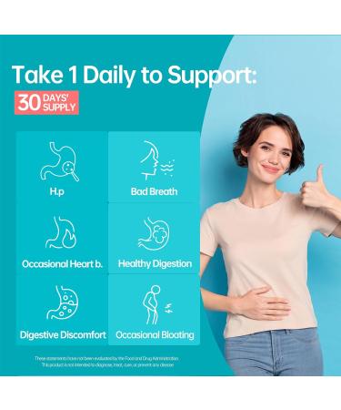 5-in-1 High Potency H. Pylori Probiotic 1 Per Day - Supports Gastric Lining Integrity Occasional Indigestion Acid Comfort - Pylopass Lactobacillus Reuteri Gluten Free Vegan 30ct Made in Germany H pylori Probiotic 1-P  - Buy Online on GoSupps.com