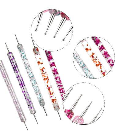 HQdeal 5Pcs Nail Dotting Pen Set for Manicure and Gel Polish Decoration - Buy Online on GoSupps.com