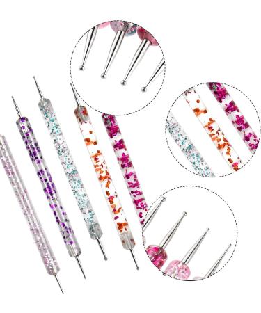 Doryum 5Pcs Nail Dotting Pen Dotting Painting Pen Polish Carving Tool Nail Art Dotting Tool Nail Polish Paint Manicure Dot Nail Art Set for Gel Polish Decoration - Buy Online on GoSupps.com