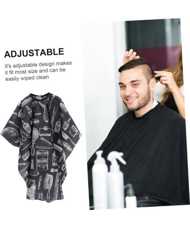 VINTORKY Barber Apron Beard Pattern Barber Gown Lipgloss Organizers Twisted Braid Afro Wig Hair Topper Bangs Salon Hair Cape Hair Styling Waterproof Hairdressing Cape Hair Dye Haircut Cape - Buy Online on GoSupps.com