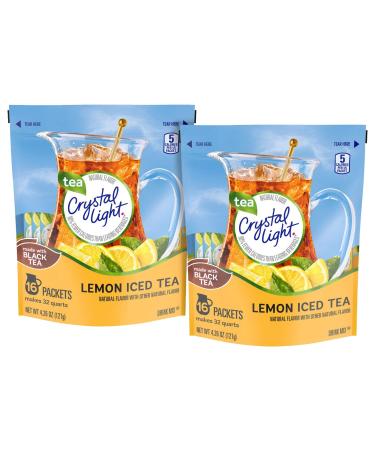 Crystal Light Iced Tea Drink Mix - Lemon - 4.26 oz - 16 ct - 2 pk 4.26 Ounce (Pack of 1)