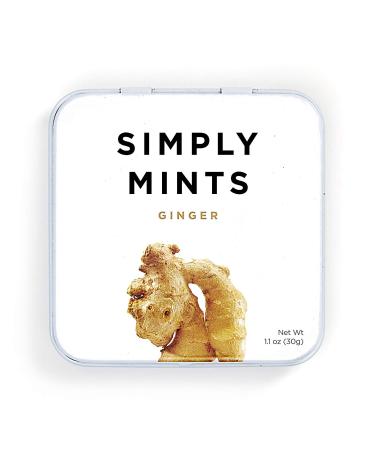 SIMPLY GUM Ginger Mints, 1.1 OZ Ginger 1.1 Ounce (Pack of 1)