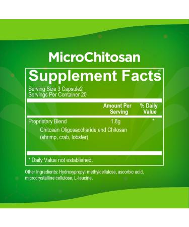 Micro Balance MicroChitosan - 60 Vegicaps - Supports Friendly Probiotics & Natural Cleansing - Buy Online on GoSupps.com