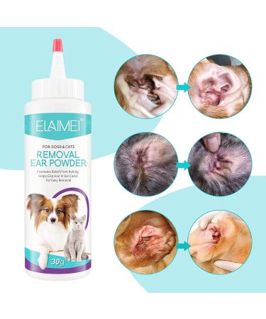 SuperSr Pet Ear Cleaner Solution - Stop Itching & Infections in Dogs & Cats - Controlling Odor - 1PC Removal Ear Powder - Buy Online on GoSupps.com