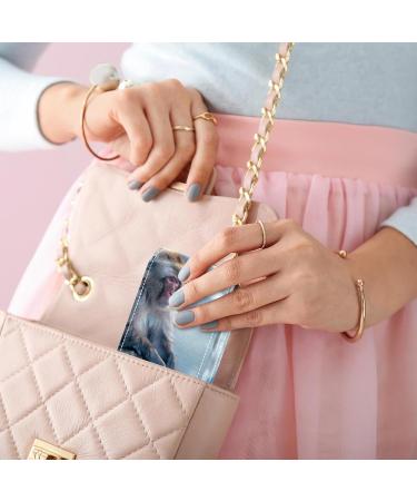 Travel Lipstick Organizer Case with Mirror - Portable Makeup Bag | Wild Japanese Snow Monkey Design - Buy Online on GoSupps.com
