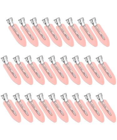 ZEVONDA 26 PCS No Crease Hair Clips - No Bend Hair Clips Makeup Hair Clips Hair Styling Clips Hairdressing Hairpins for Girls Women (Pink) Pink *26 - Buy Online on GoSupps.com
