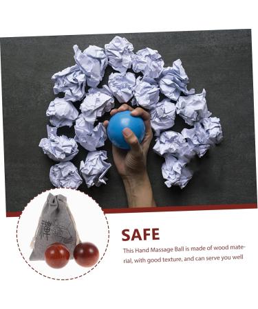 Healvian Hand Massage Ball - Portable Fitness & Hand Training Balls for Pain Relief | Smooth Wooden Massage Balls for Boccia & Relaxation - Buy Online on GoSupps.com
