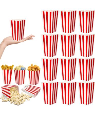 LAANCOO 100Pcs Popcorn Boxes 4.5 Inches Tall Red & White Popcorn Bags Mini Pop Corn Buckets Cardboard Candy Containers for Party Snacks Candies Popcorn Gift Bags Christmas - Buy Online on GoSupps.com