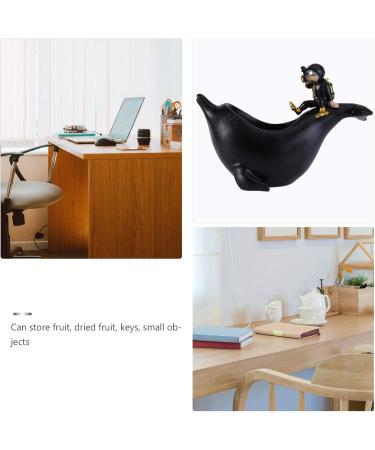 Zerodeko 27x19cm Storage Bracelet Plate - Decorative Jewelry & Sweets Holder Resin Dolphin Design for Home & Tablet Serving - Buy Online on GoSupps.com