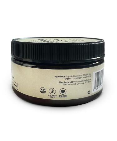 Brothers Body Balm Cocoa Shea & Coconut Body Butter | All Natural Moisturizer for Dry Skin | Cocoa Butter for Deep Hydration | Body Balm for Men & Women | 6.3 oz - Buy Online on GoSupps.com