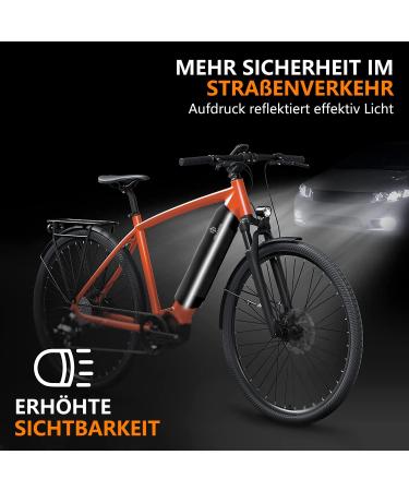Universal E-Bike Battery Protective Cover with Reflectors - Thermal Protection for 28-42 cm Frames | Cold & Dirt Resistant Neoprene Accessories - Buy Online on GoSupps.com