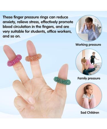 36 Piece Acupressure Rings Set - Anti-Stress Massage Finger Rings for Concentration & Relief - Buy Online on GoSupps.com