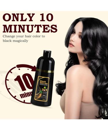 Shampooing Naturel Cheveux Noirs Shampoing Colorant pour Cheveux 3 en 1 Shampoing Colorant pour Cheveux Gris Shampooing Teinture Instantan e pour Cheveux pour Hommes et Femmes 500 ml - Buy Online on GoSupps.com