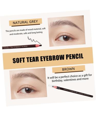 WOONEKY 10pcs Eyebrow Pencil Eye Brow Pencils for Women Peel- off Pencil Black Pencils Makeup Pencils Paper - Buy Online on GoSupps.com