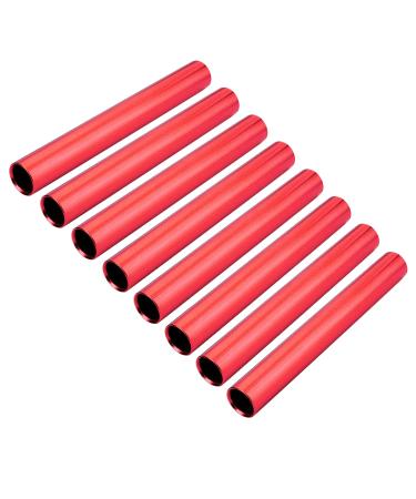 Muka 8 Packs Aluminum Track and Field Relay Batons Sticks Assorted Color Relay Running Race Outdoor Field Tools Red
