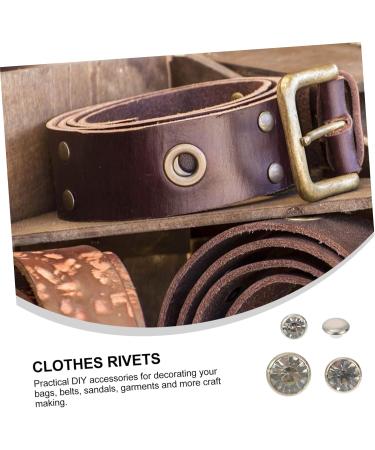 Lurrose 60 pcs Durable Leather Practical Bags Rivets DIY Chic Luggage Re Studs Craft Bag Clothes Crafts - Buy Online on GoSupps.com