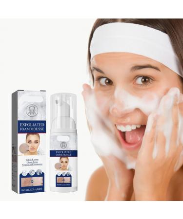 Mousse Nettoyante Exfoliante For Le Visage: Nettoyage En Profondeur Et En Douceur Des Pores Contr le Du S bum limine Les Points Noirs Et Les Peaux Mortes.(3PCS) 1 g (Lot de 1)