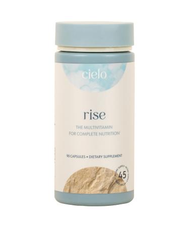 Cielo Rise Multivitamin for Women and Men - Vitamin A C D3 E K2 & More - Magnesium Glycinate Citrate and Malate for Digestive Support - Complete Daily Nutrition (45 Day Supply)