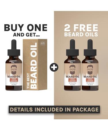 Best Unscented Beard Oil for Men | All-Natural Cedar Leather Beard & Mustache Conditioner | Quick Absorption Made in USA - Buy Online on GoSupps.com